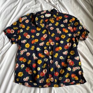 SALE 3 for $15 Navy Floral Shirt